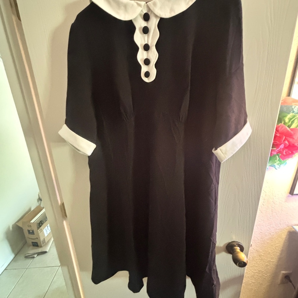 2XL NWT Hell Bunny Black Retro Dress